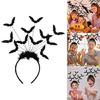 Colorful Spooky Spiders/Bat Shape Hairband Women Student Photography Hairband Spooky Spiders Shape Washing Face Headbands