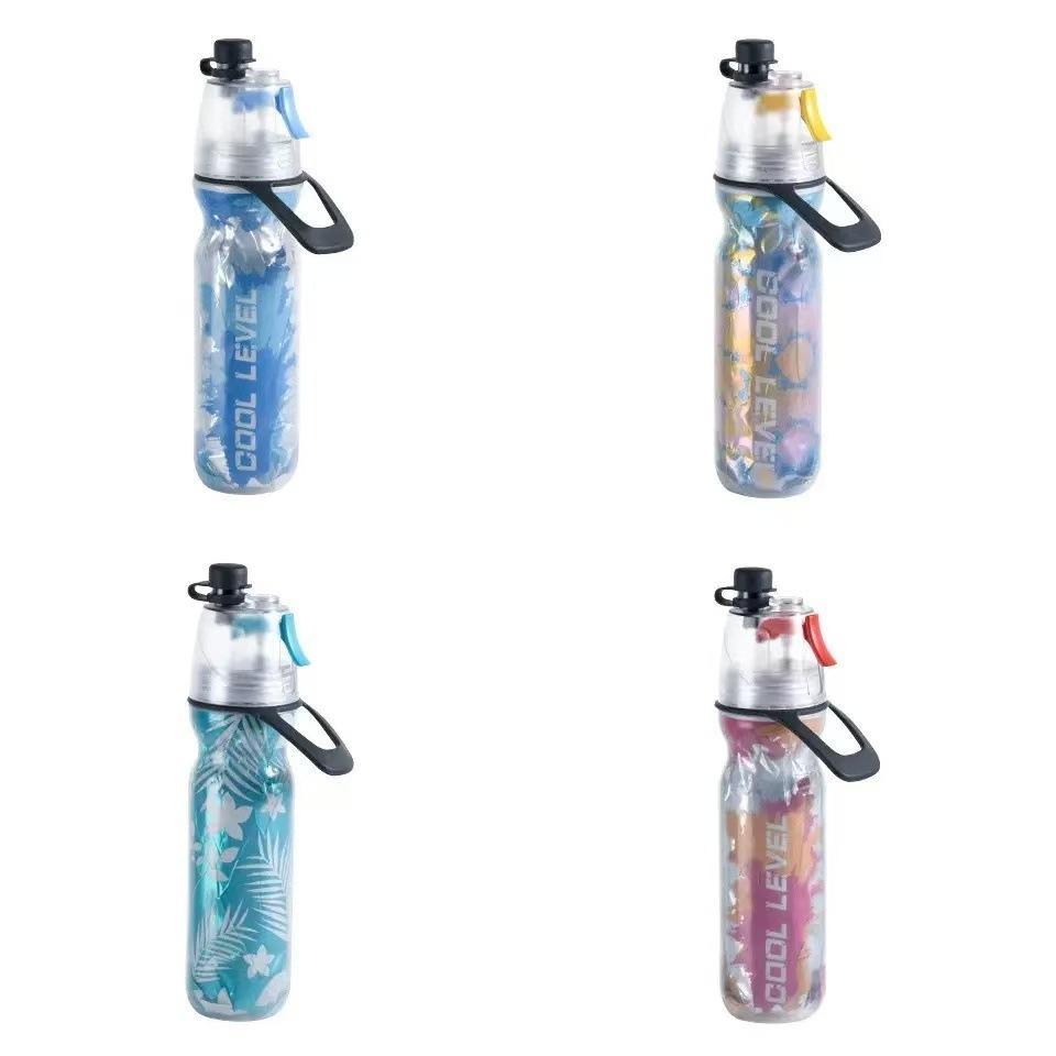 Portable Pe Spray Water Bottle With Double Layer Insulation For Outdoor Sports And Recreation