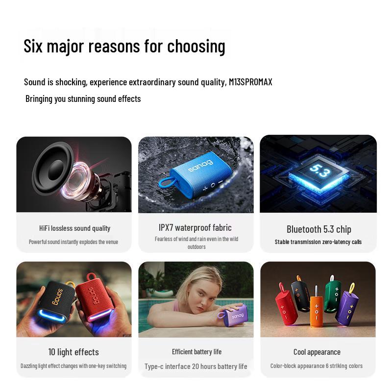 SANAG S-M13SProMax Portable Bluetooth Speaker