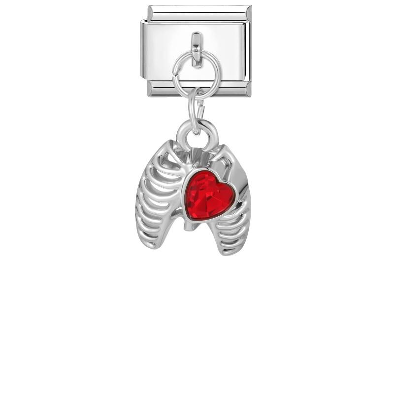 Fashion Magic Wand Heart Sun Baseball Rugby Pendant Italian Charm Link Fit 9mm Stainless Steel Bracelet DIY Making for Men Women