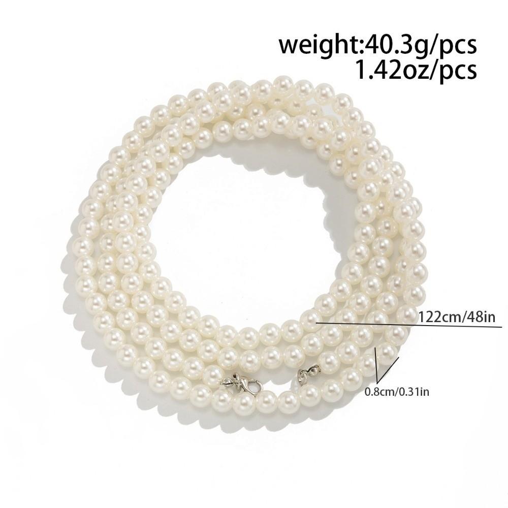 Simple Style Pearl Chain Shoe Jewelry Multilayer Design Tassel Anklet Party Jewelry Girl Jewelry
