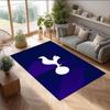 Tottenham Hotspur Theme Rug Soft Crystal Velvet Area Rug Non-Slip Floor Carpet for Living Room Bedroom Nursery