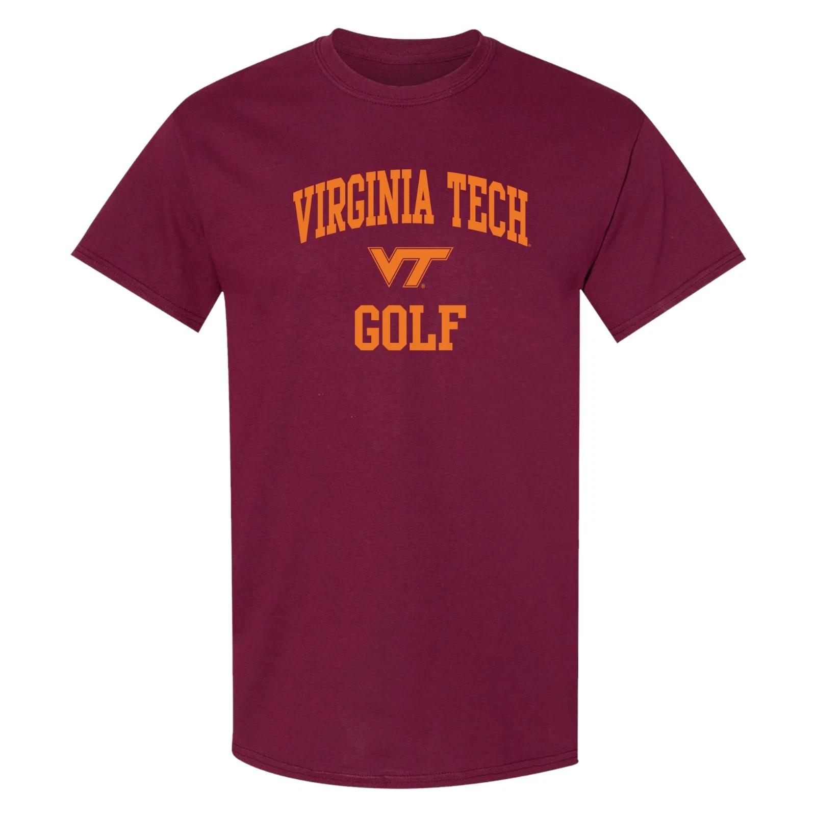 Virginia Tech Arch Logo Golf T-Shirt - Maroon 3XL