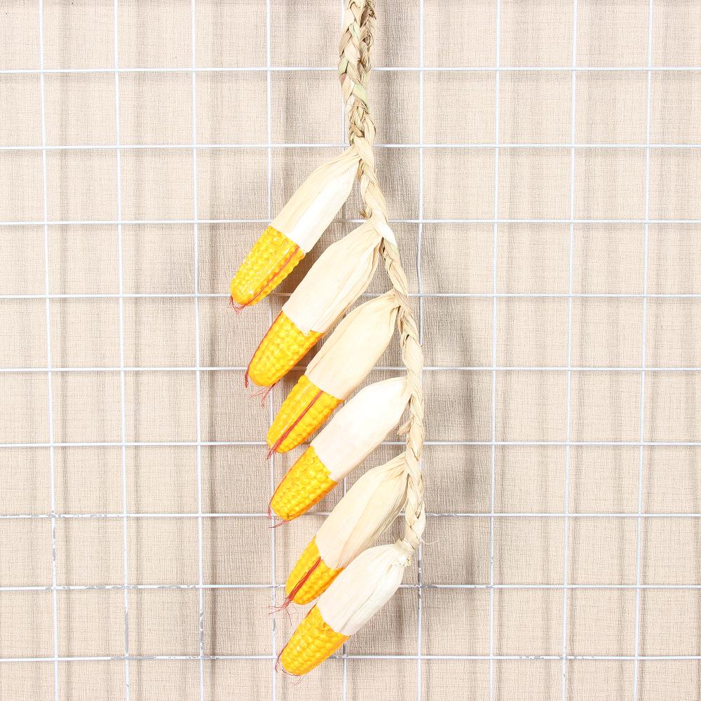 Realistic Hanging Vegetable String: Chili, Potato, Corn, Garlic, Peanut Props for Yard or Restaurant Decor