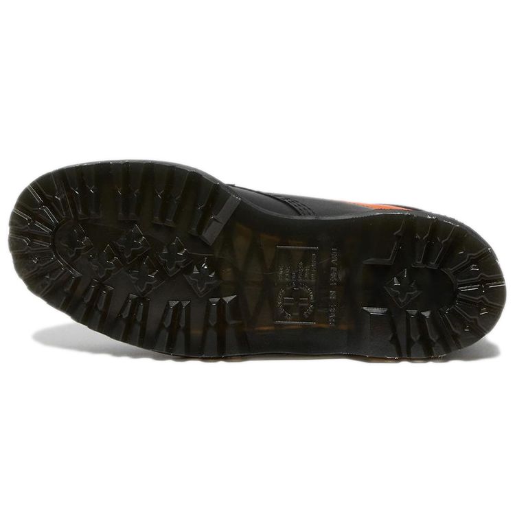 DR. Martens 1460 Leder Gewachste Oberfläche Kurze Wadenhohe Stiefel Unisex-Stiefel Anthrazit-Schwarz 26878001