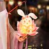 DIY Material Bag Children's Rabbit Lantern Koi Fish Chinese Style Lotus Flower Lanterns Intangible Cultural Glowing