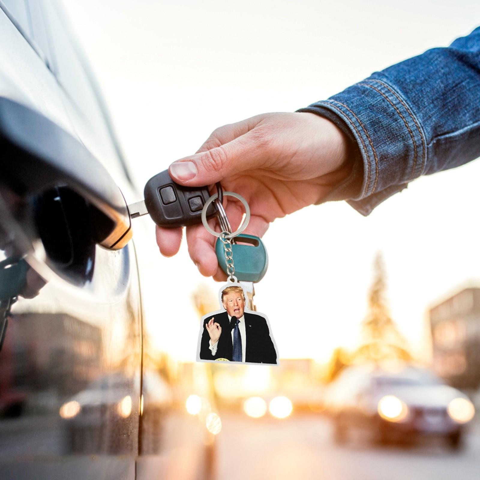 Брелок с флагом Верните Соединенные Штаты Брелок Забавный брелок Подвеска для ключей — фото 3