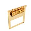 Guitar Bridge Metal Adjustable 6 String Bridge Accommodate Humbucking Pickups Gold