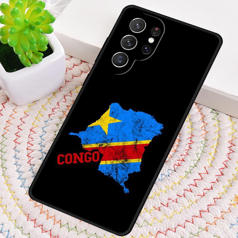 Congo Democratic Republic Flag Phone Case for Samsung Galaxy note 10 pro S26 Ultra S23 S24 FE S25 S21 S22 PLUS shockproof Cove