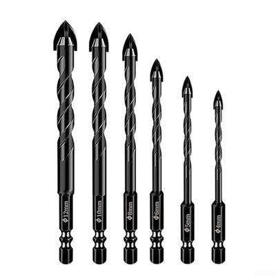 Set di punte per muratura con punte in carburo di tungsteno per varie superfici