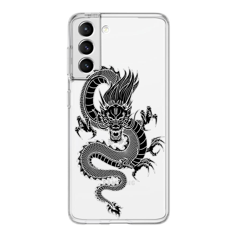 Drachen Mode Handyhülle Für Samsung Galaxy S23 S22 Ultra S20 S21 FE 5G S10 S10E S9 S8 Plus 4G Silikon Transparent Rückseite Couqe