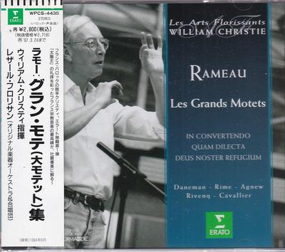 CD LES ARTS FLORISSANTS, AGNEW (PAUL), - Rameau: Grand Mote  WPCS4435 Japan Classical Used
