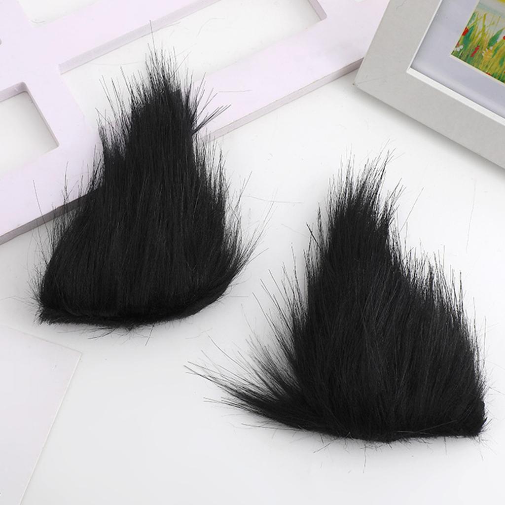 Simulation Beast Ear Hairclip for Cosplay Party Costume Hair Clips Halloween Headdress Women Role Play Maid Headwear
