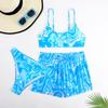 European and American new sexy bikini tether high waist boxers beach hot spring vacation three-piece swimsuit women