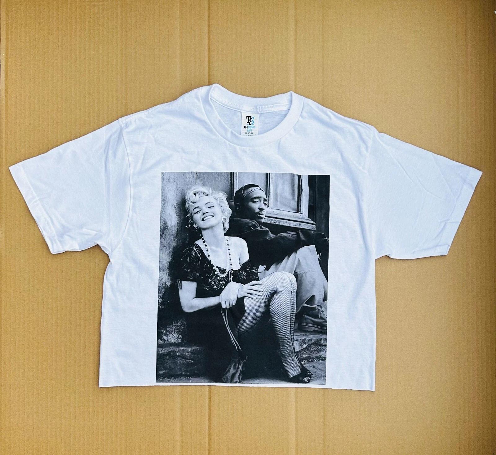 Marilyn and 2pac Cropped top shirt 2XL