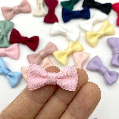 Available In 8 Colors: 3cm Cotton Ribbon Bowknot for Hair Accessories, Shoes, Hats, Decorations, and Pet Toys.