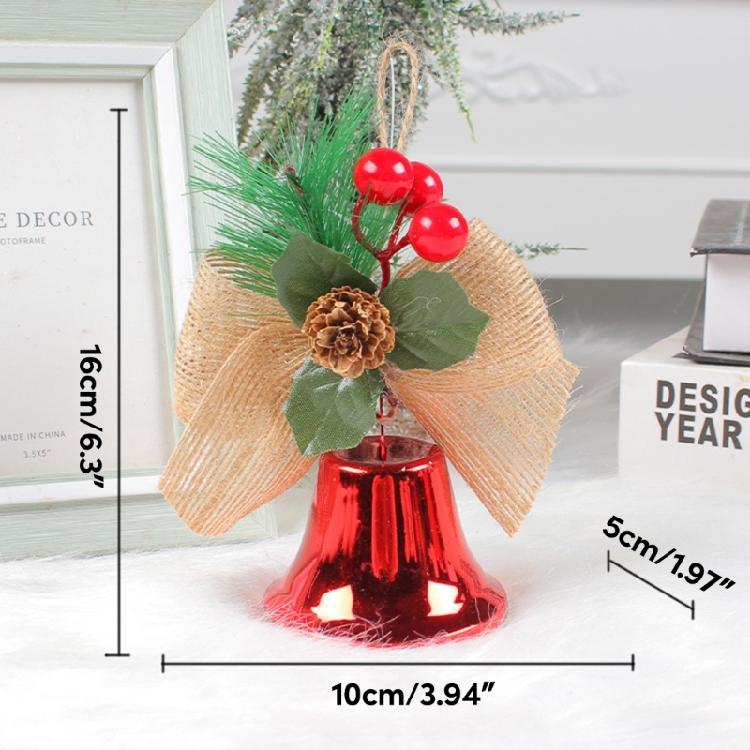 Christmas Bells Bowknot Hanging Ornament for Tree Car Christmas Decorations 2023