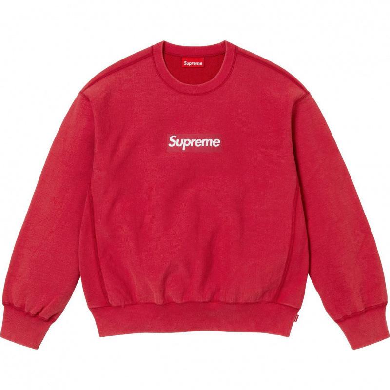 25SS Supreme Trendige Marke Kapuzenpullover mit Fleecefutter und großem Logo