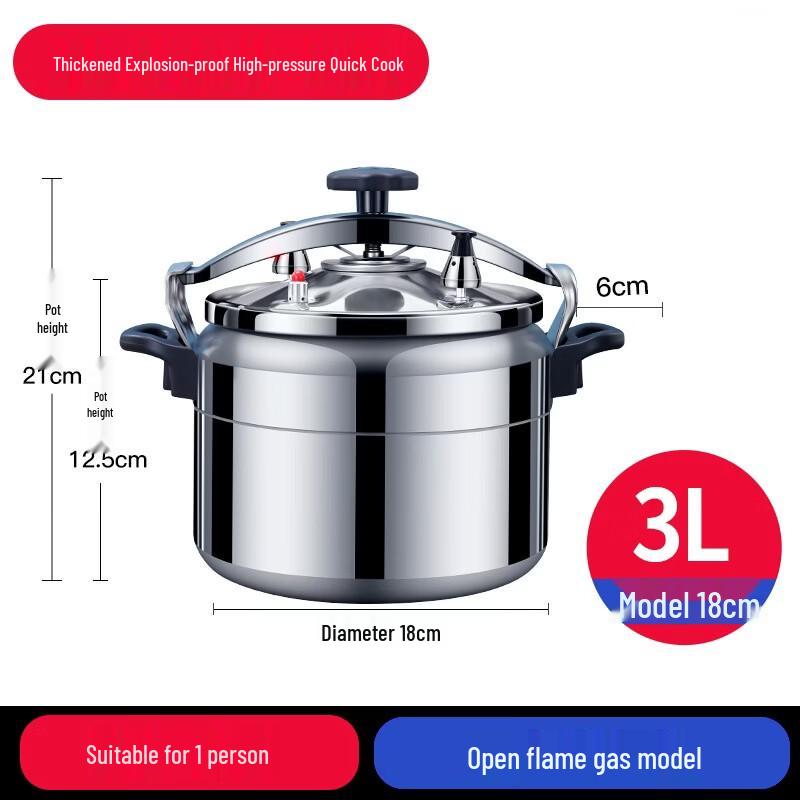 GOWKE Aluminum Alloy Pressure Cooker