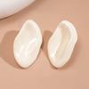 Dripping Irregular Geometric Oval Silver Needle Earrings Simple Earrings