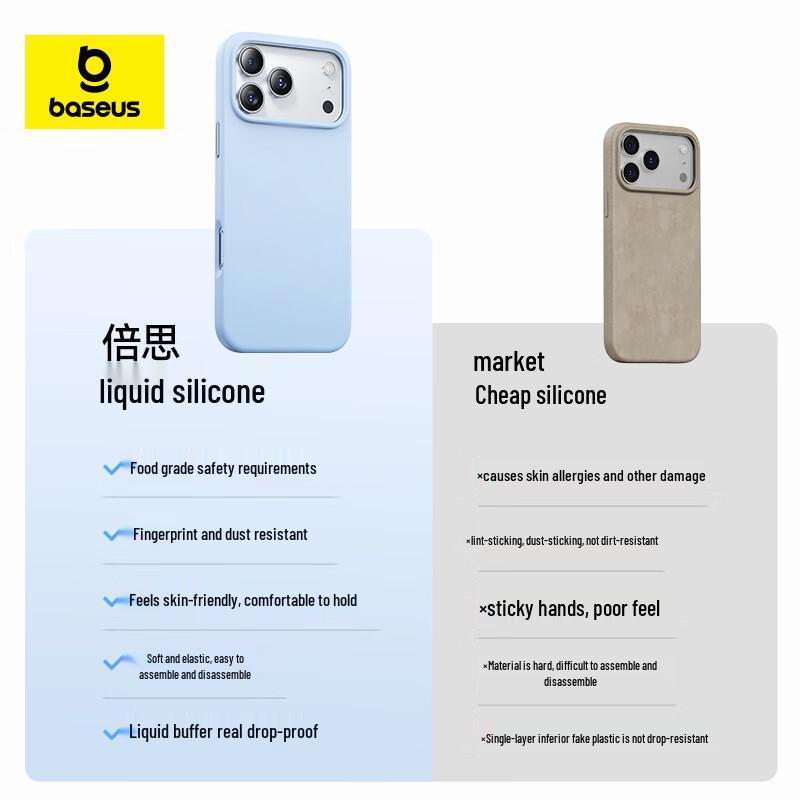 Baseus MagSafe Liquid Silicone Case for iPhone 17 Pro