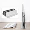 Dual Storage Vertical Type Notebook Computer Book Aluminium Alloy Bracket Base Desktop Double Card Slot Heat