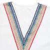 Women's Fashion Casual Summer Spring Colour Block Print Short Sleeve V-Neck Blouses & Shirts