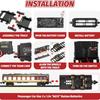 Electric Train Toy With Lights And Sound Train Set For Under Christmas Tree, Locomotive Train Model With Track Birthday Gifts