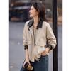 Women's Color-block Lapel Jacket