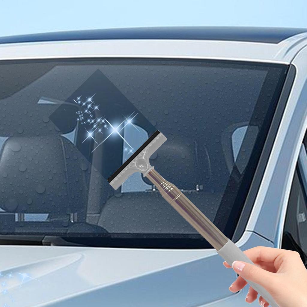 Side Mirror Squeegee Telescopic Comfortable Grip Retractable Auto Glass Squeegee For RV Truck Automotive Sedan Pickup