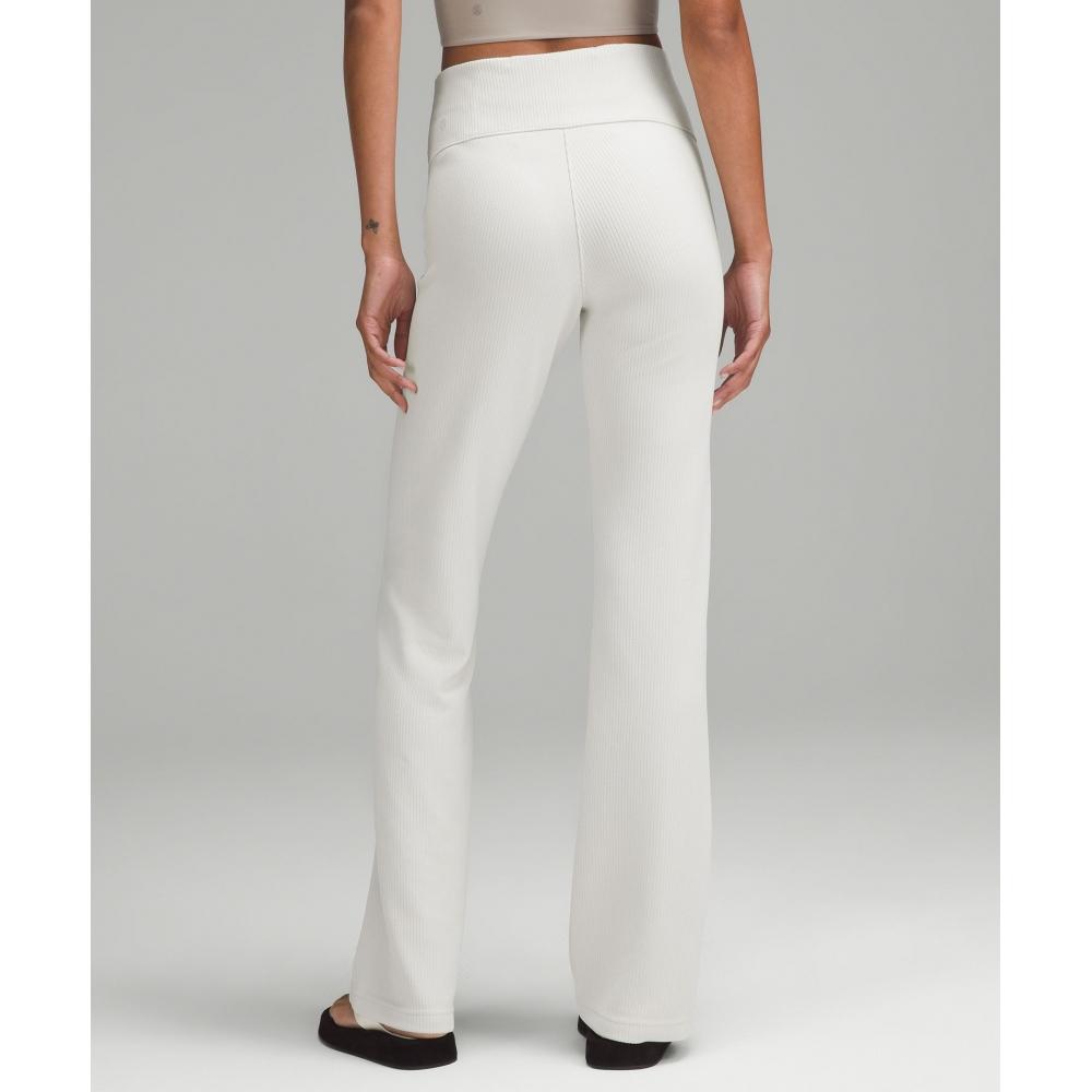 Lululemon Ribbed Softstreme Flared Pant  Regular Bone