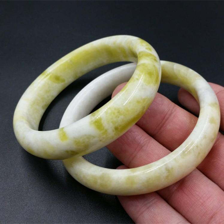 A-Grade Shaanxi Lantian Jade Bracelet - Elegant Women s Design Inner Diameter 59-60mm
