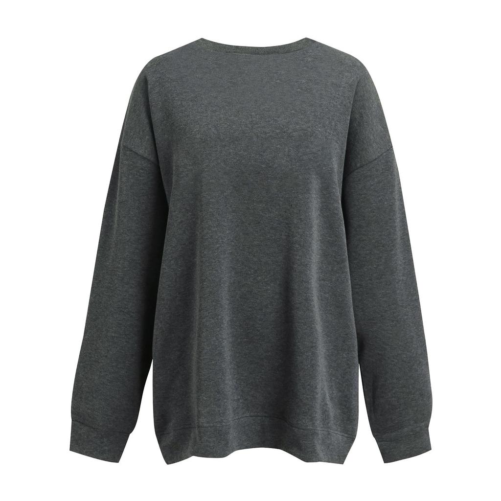 Dames casual mode Halloween-print trui met lange mouwen en O-hals