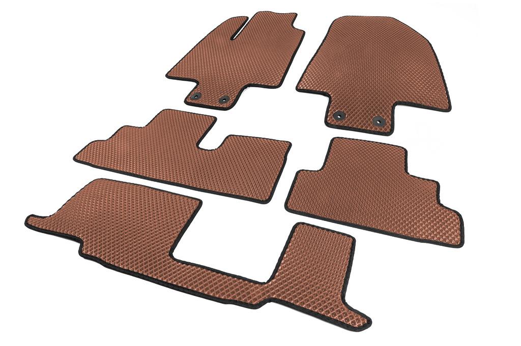 Rugs (3 Rows, EVA, Brown) for Infiniti QX60 2022-