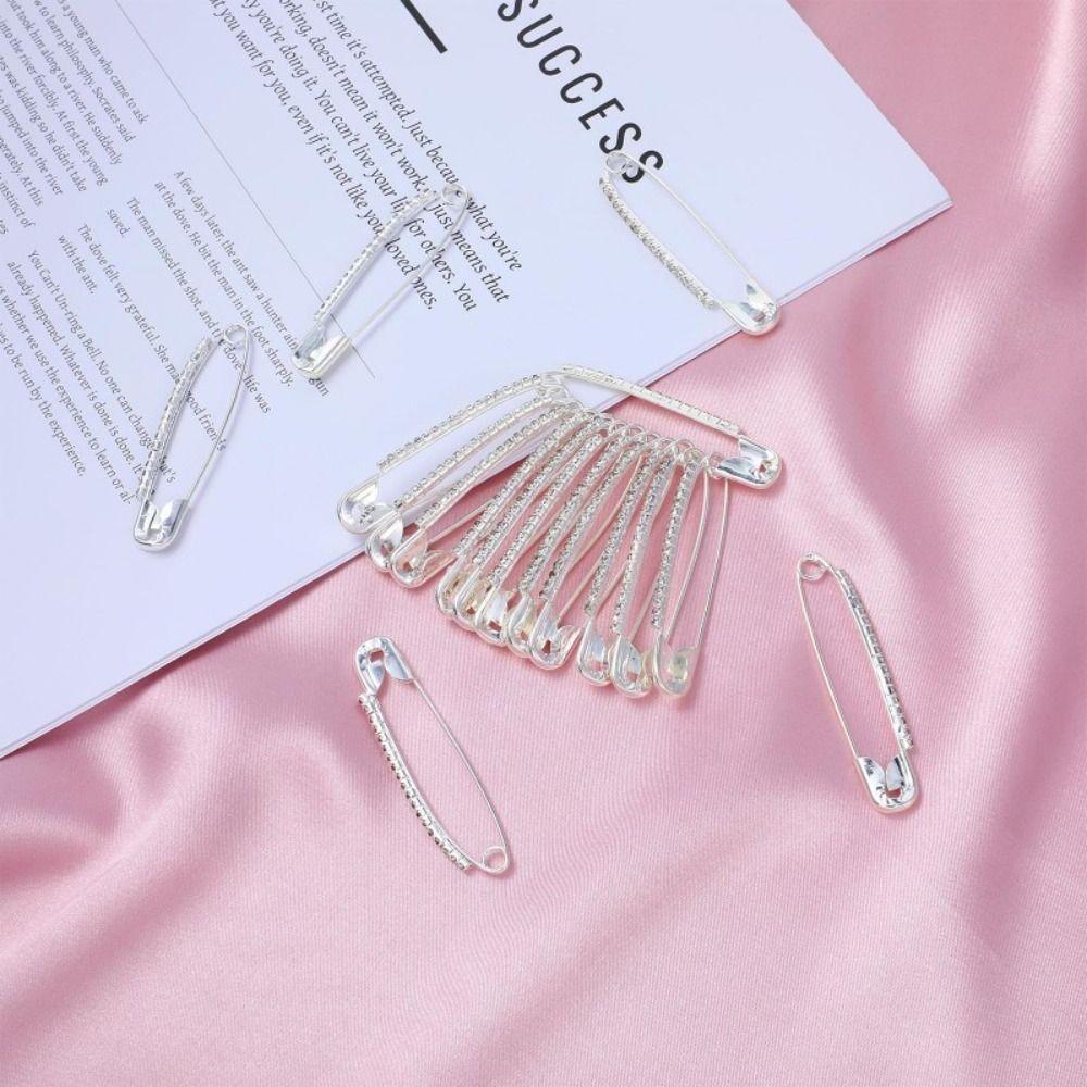 Korean Style Rhinestone Safety Pins Vintage Skirt Dresses Pins Unique Pants Safety Pin  Girls
