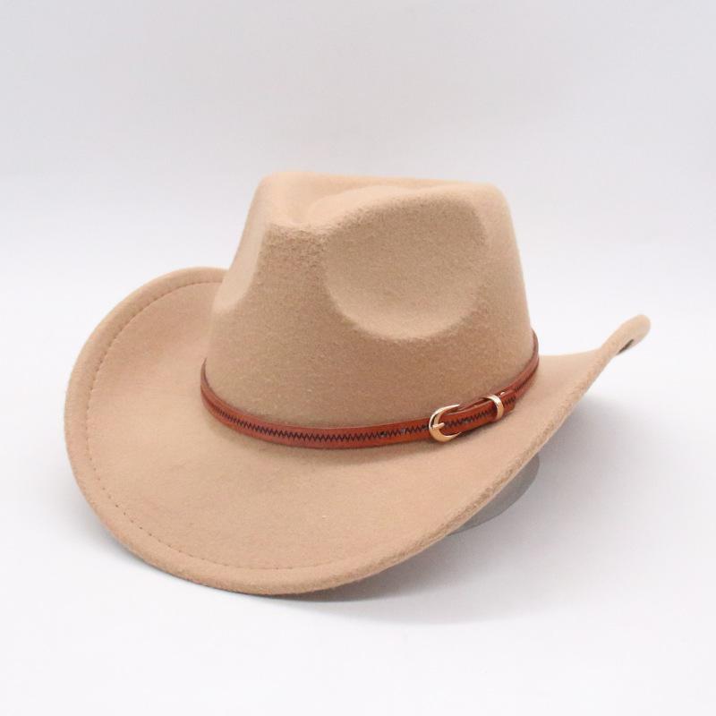 Concave Men'S And Women'S Party Felt Jazz Hat Western Cowboy Hat Jazz Top Hat
