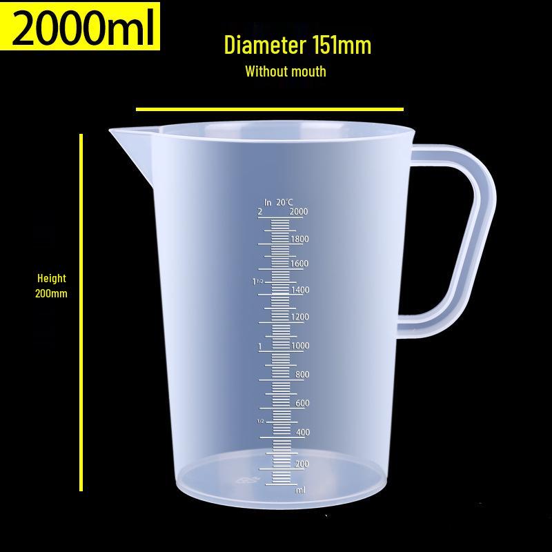 Plastic Measuring Cup with Scale for Kitchen, Baking, and Milk Tea Shops