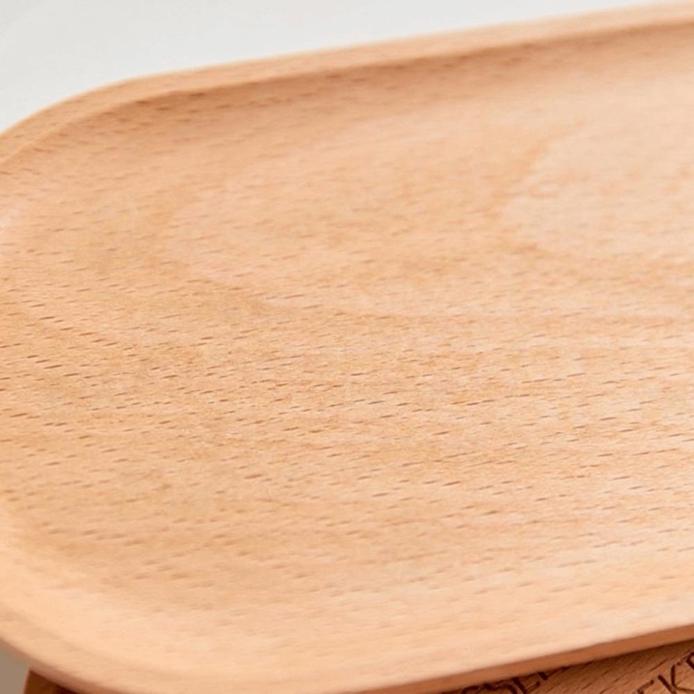 Minimalist Dessert Plate Oval Bread Board Japanese style Wooden Tray Tea