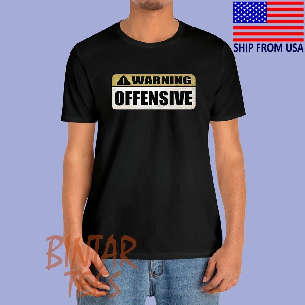 Warning Offensive Worn by Marion Snow Black Size S to 5XL