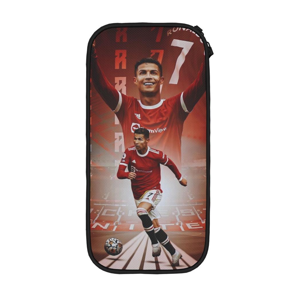 Lustiges Fußball-Federmäppchen Ronaldos Federmäppchen für Mädchen Jungen Große Kapazität Taschen Schulbedarf Geschenke Schreibwaren