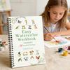 Watercolor Painting Workbook Kids Adults Beginners Watercolor Coloring Book 15 Paintings Botanical Plants Animal Painting Book