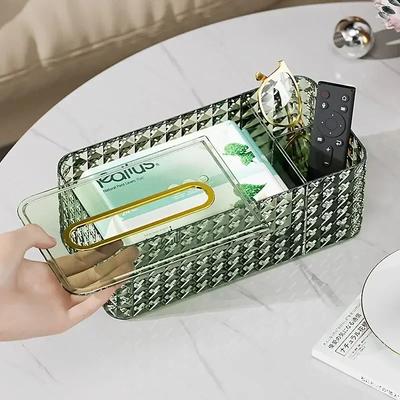 Luxuriöse Taschentuchbox Papierhandtuchhalter Badezimmer Servietten Toilettenpapier Spender Schreibtisch Kunststoff Aufbewahrungsbox Heimdeko Ornamente