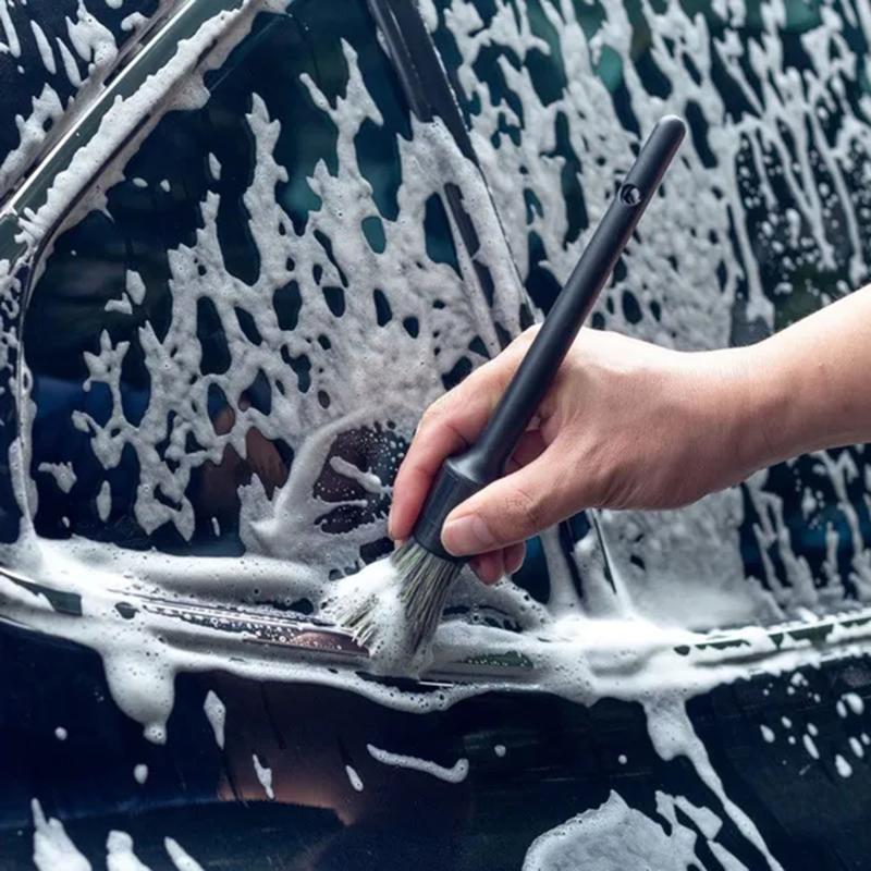 3PCS Car Detailing Brush Super Soft Auto Interior Detail Brush with Synthetic Bristles Car Dash Duster Brush Accessories