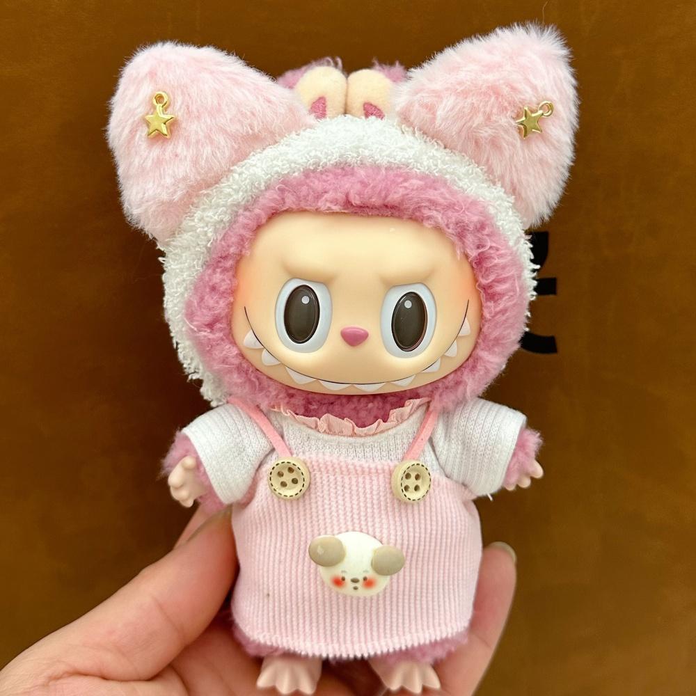 Doll Clothes For 15-17CM I II III Labubu Outfits Mini Plush Cotton Idol Doll Clothing Sitting Party Accessories Gifts