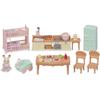 EPOCH Sylvanian Families Dollhouse Set Red Roof Large House Cooking Furniture Set ST Mark Certified Toy 3 Years and Up