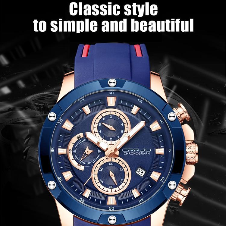 CRRJU-2298 New Men's Watch Casual Personality Watch Fashion Popular Student Watch
