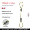 Adjustable Steel Wire Rope with Plastic Coating - Light & Picture Hanging System with Lock Buckle