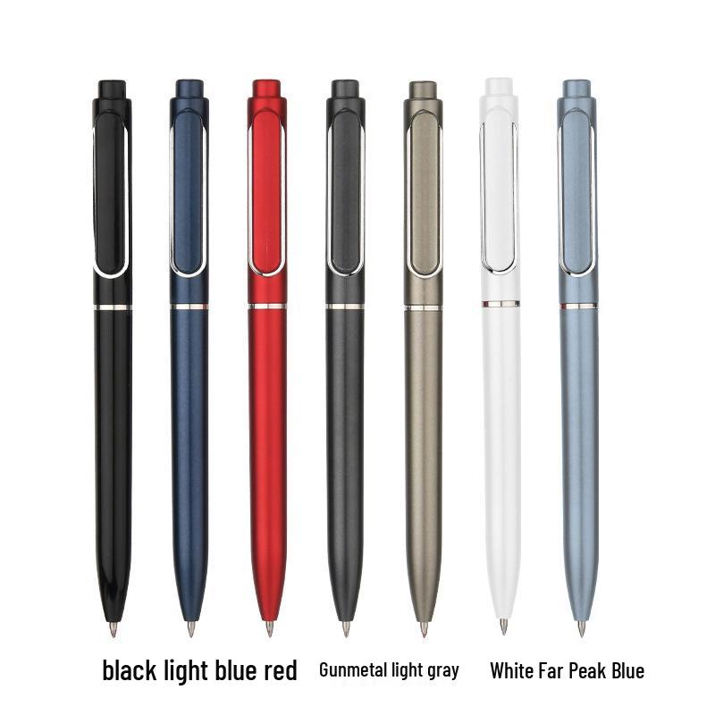 Personalisierbarer schwarzer Kugelschreiber mit Logo für die Geschäftsförderung