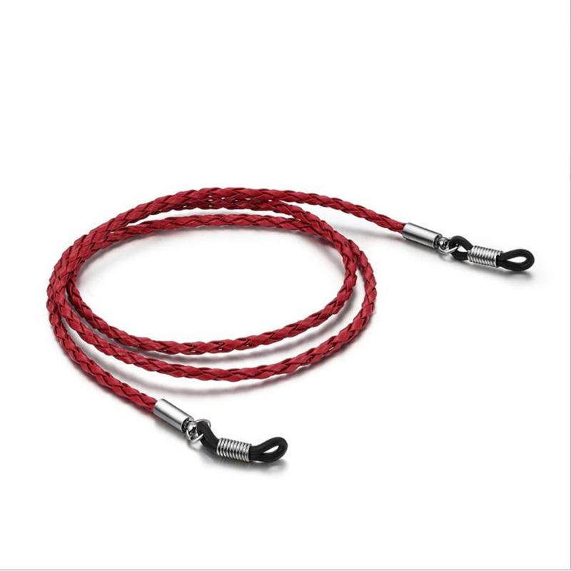 Corda Spessa a Torciglione in Pelle per Occhiali da Sole Catena per Occhiali Intrecciata Cordoncino per Occhiali Sport All'Aria Aperta Antiscivolo Accessori per Occhiali