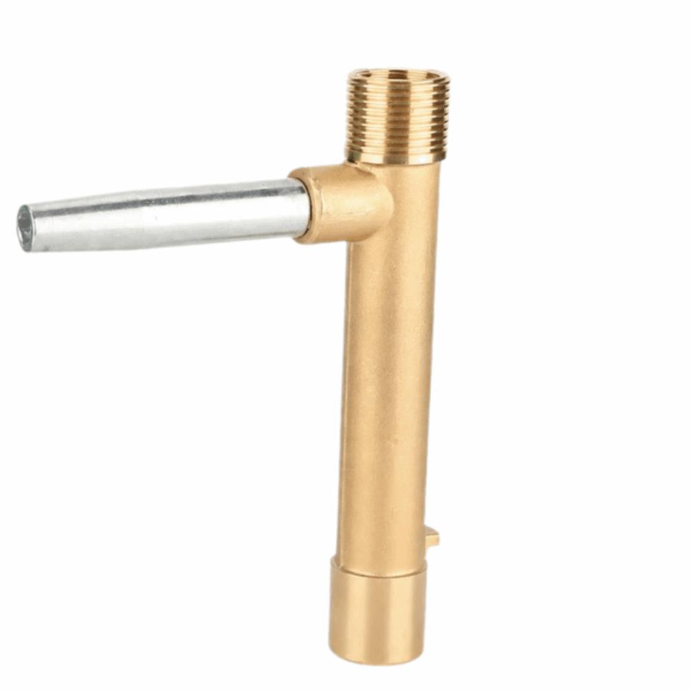 Gold Quick Water Intake Valve Key Brass, Plastic Quick Coupler Key Tool  Hose Connection